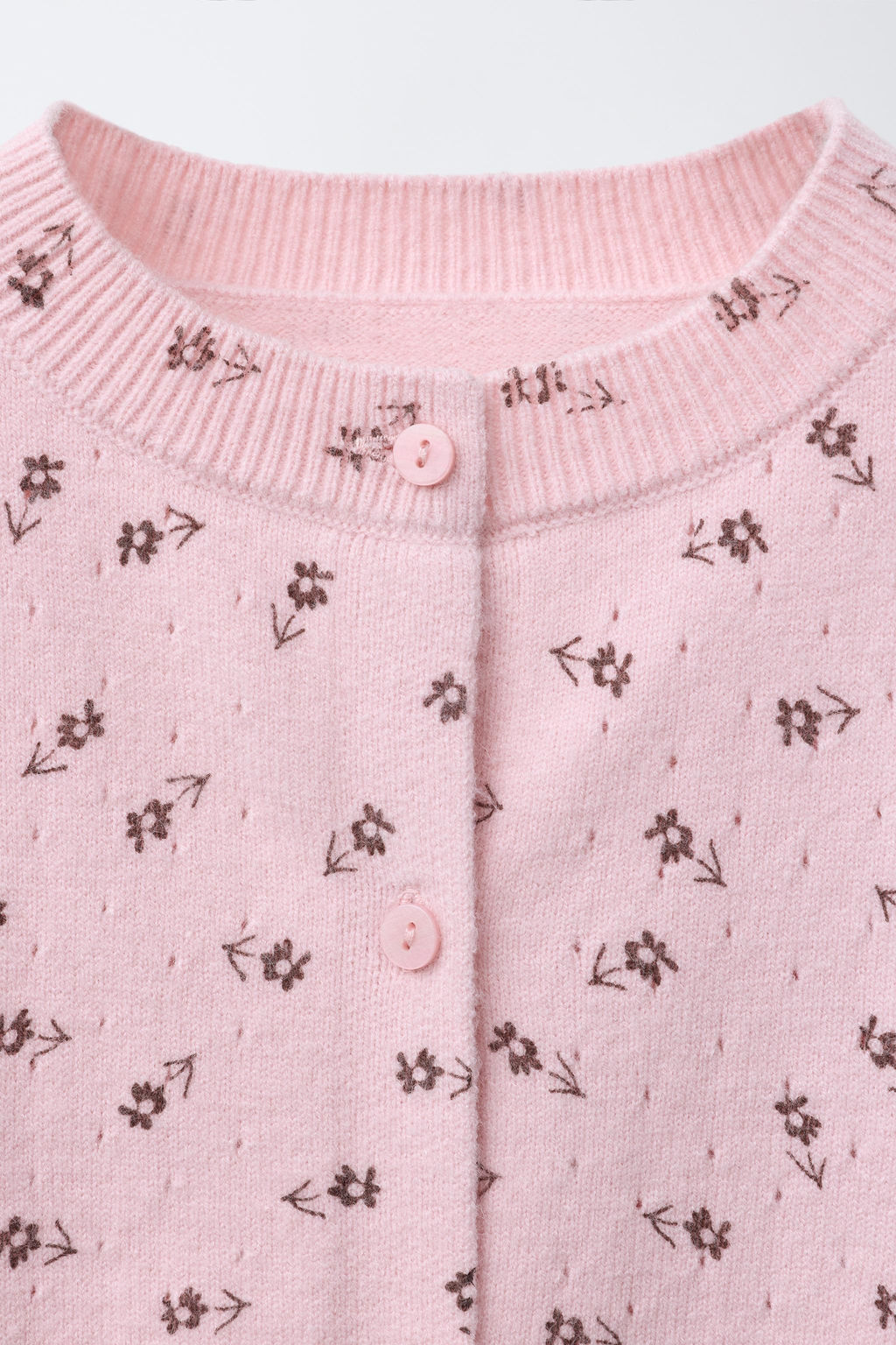 FLORAL KNIT CARDIGAN - Zara фото 3