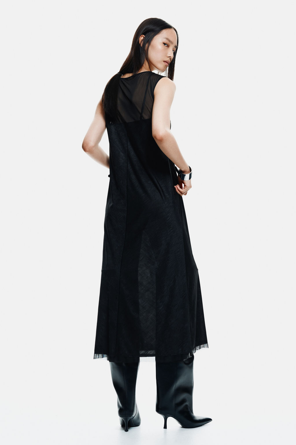 Vestido efecto layering - H&m фото 7