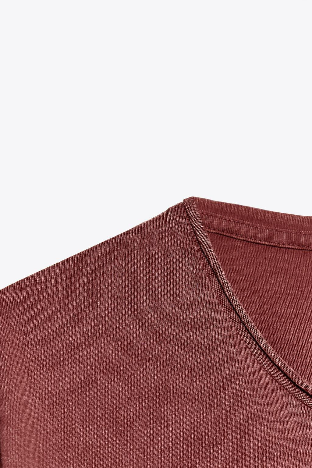 FADED SHORT SLEEVE T-SHIRT - Zara фото 46