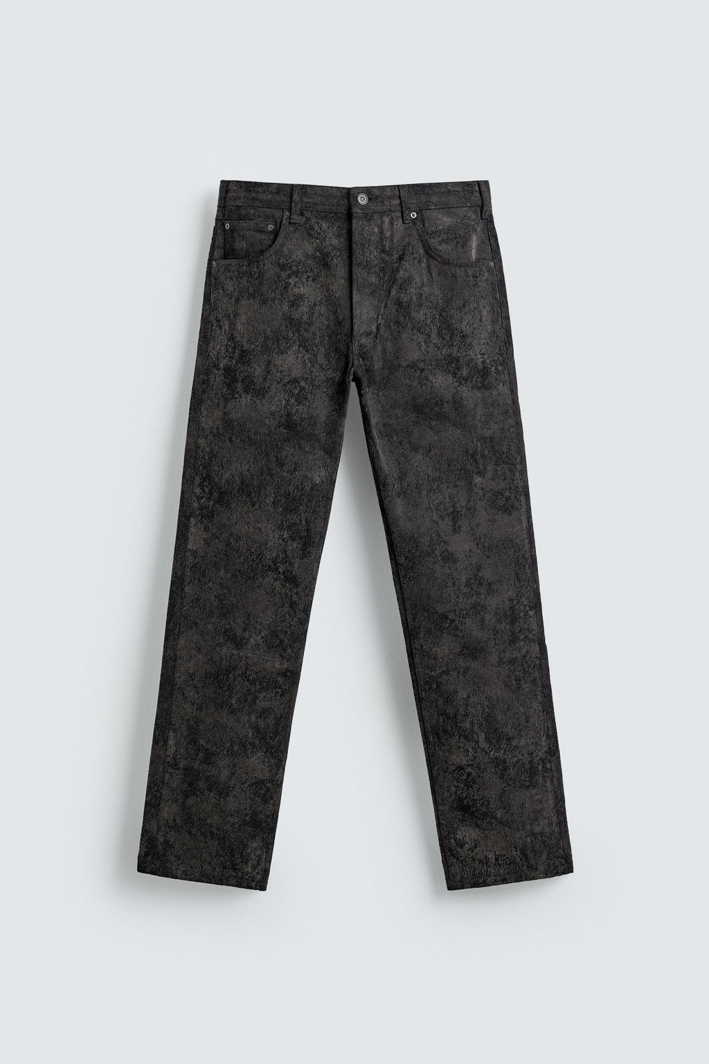 ABSTRACT JACQUARD STRAIGHT-LEG JEANS - Zara фото 7