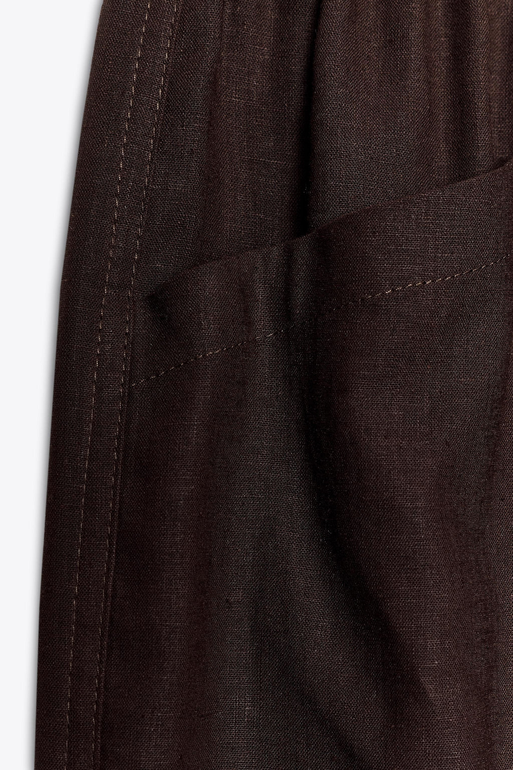 LINEN BLEND TROUSERS WITH BEADED DRAWSTRING - Zara фото 8