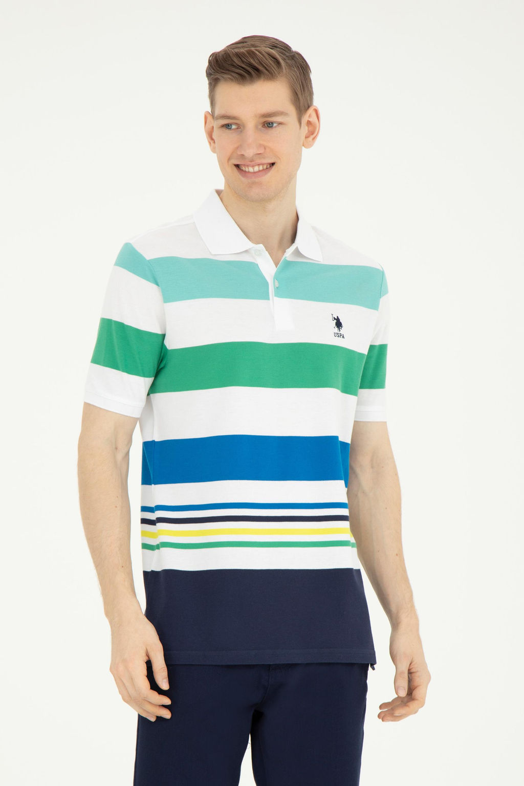 Мужская темно-синяя футболка - U.s. polo assn фото 10