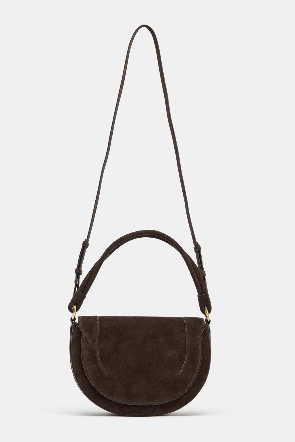 LEATHER CROSSBODY BAG - Zara фото 11