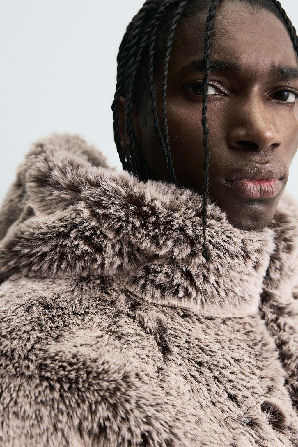 FAUX FUR HOODIE JACKET - Zara фото 5