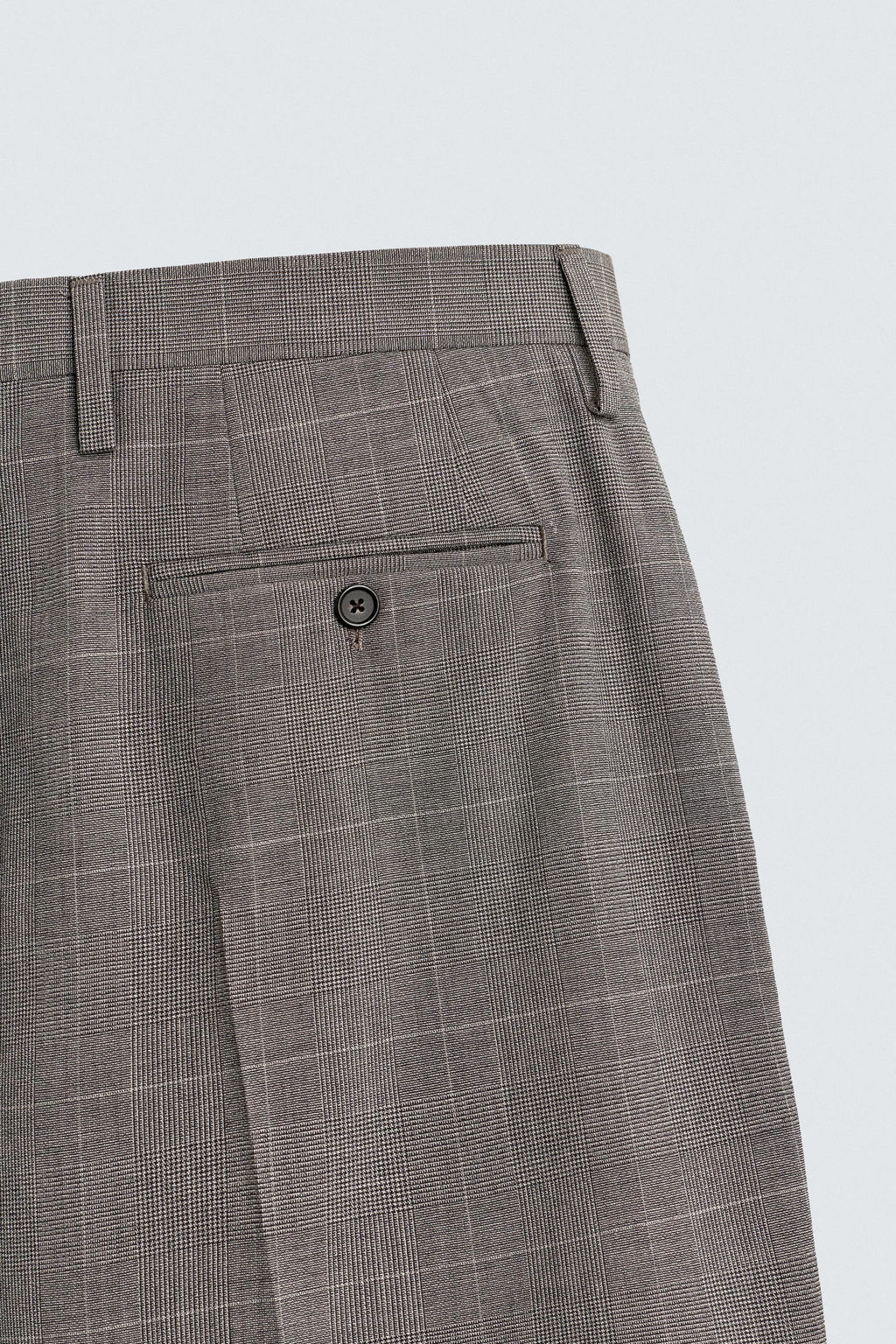 PANTAL?N TRAJE CUADROS / Marr?n - Zara фото 8