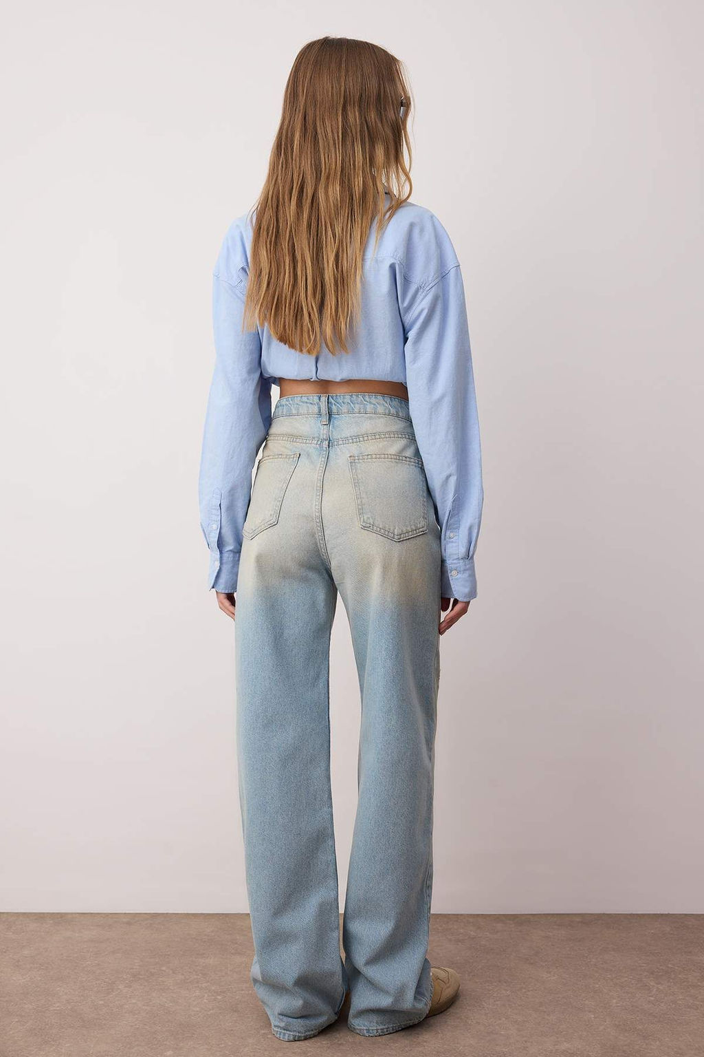 Mavi Vintage Y?kama Yuksek Bel Wide Leg Jeans TWOAW26JE00028 - Trendyolmilla фото 4