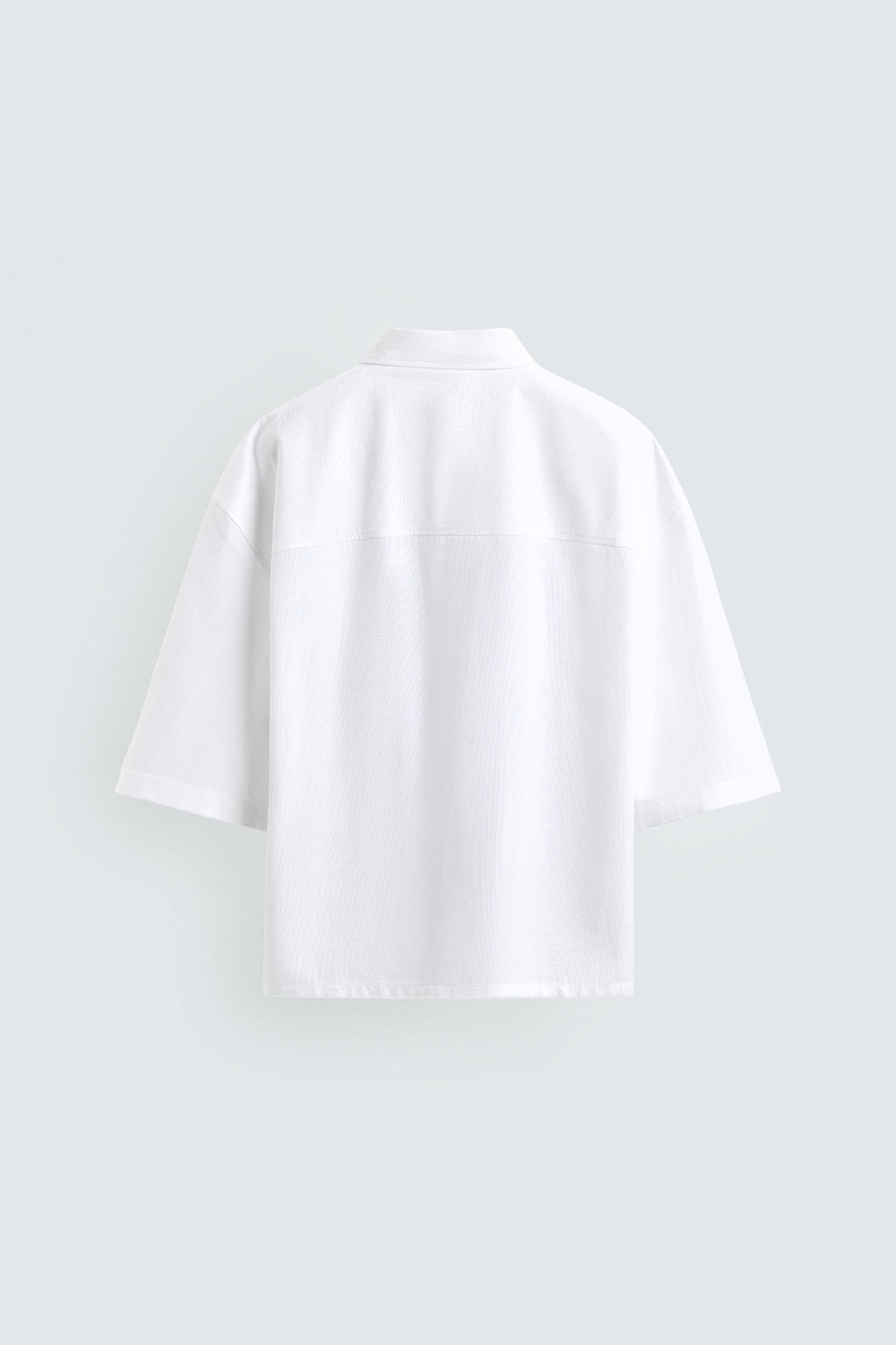 CAMISA BOXY FIT BOLSILLO / Blanco - Zara фото 7