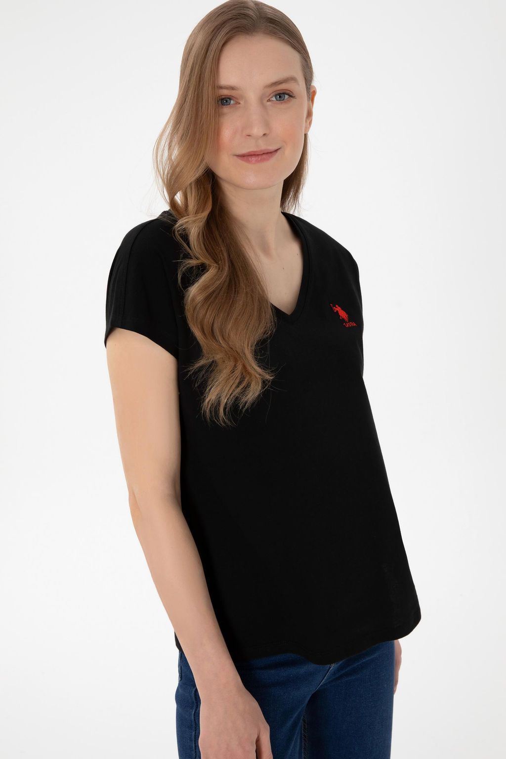 Kad_n Siyah Basic Ti__rt Sepette S_rpriz _ndirim - U.s. polo assn фото 4