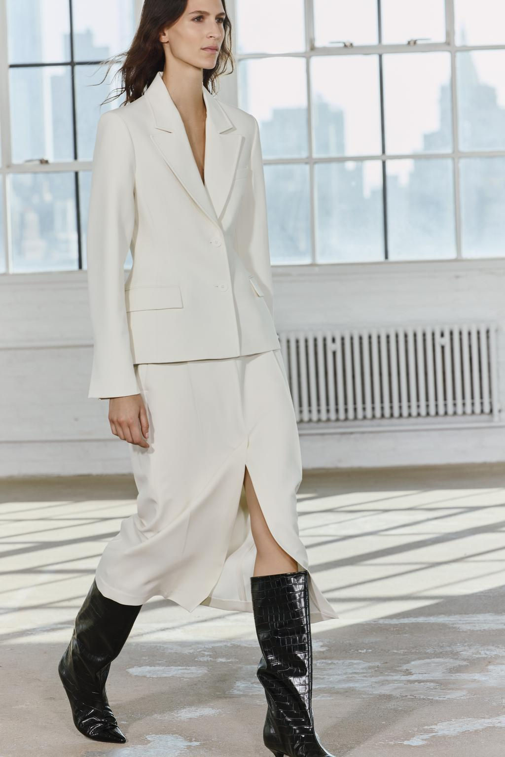 FITTED DOUBLE-BREASTED BLAZER ZW COLLECTION - Zara фото 6