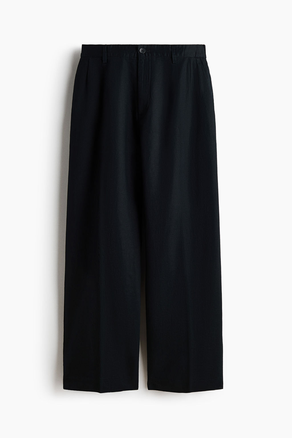 Pantal?n en mezcla de lino Loose Fit - H&m фото 4
