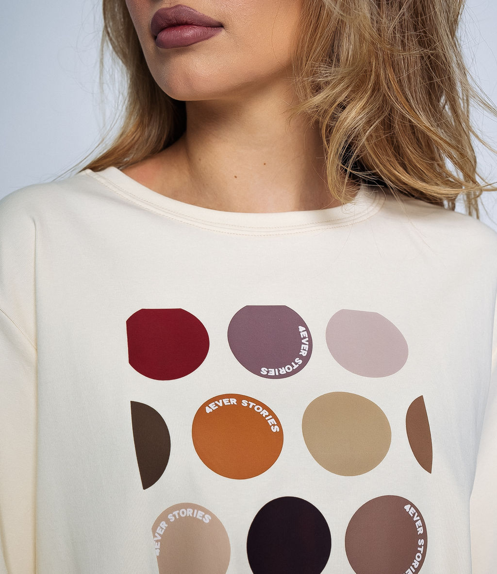 Футболка #КТ6239, кремовый - Dommod фото 5