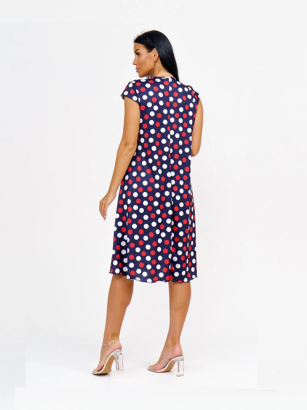 Сарафан женский, цвет синий красный