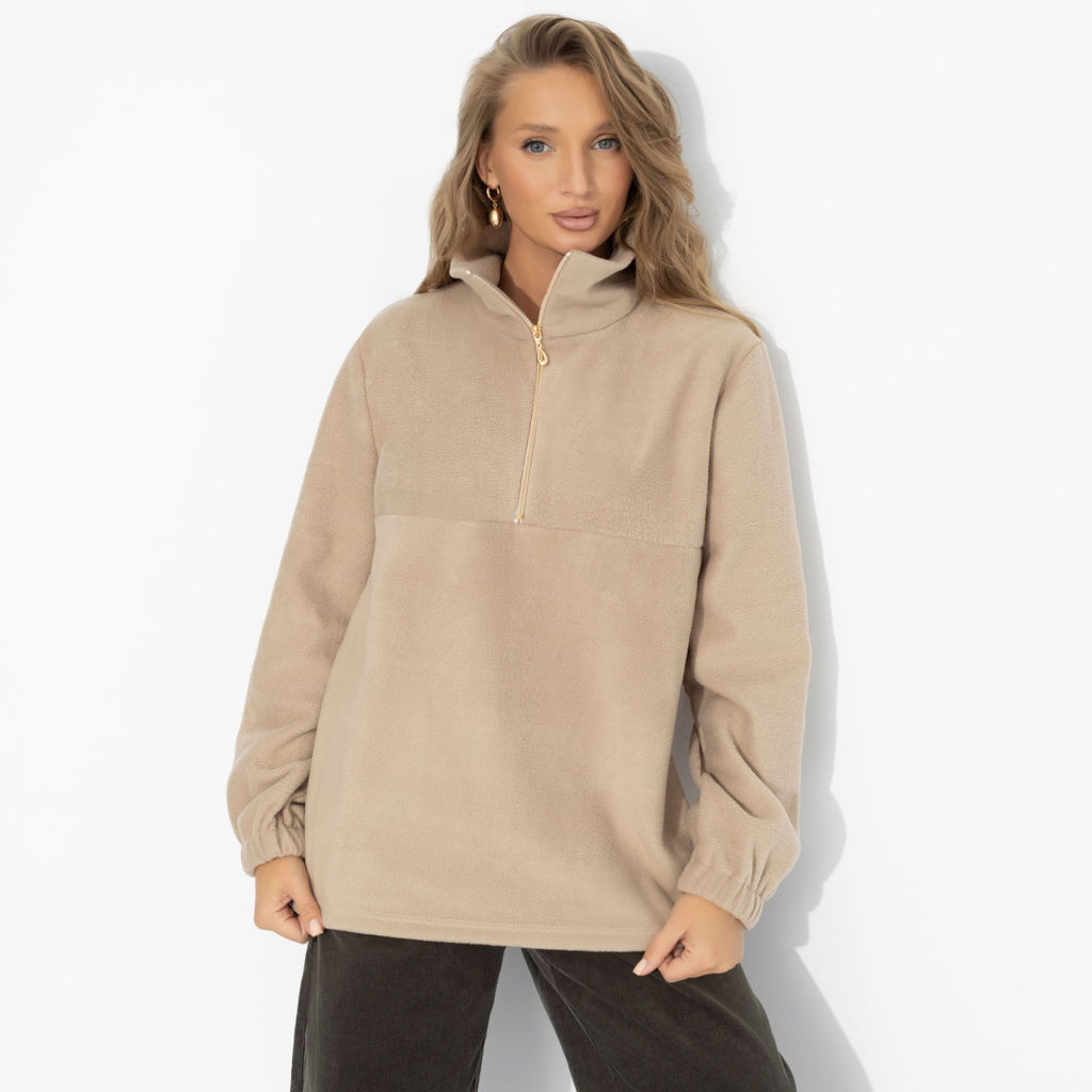 Свитшот флисовый, Игра на опережение (бежевый) - Charutti фото 2