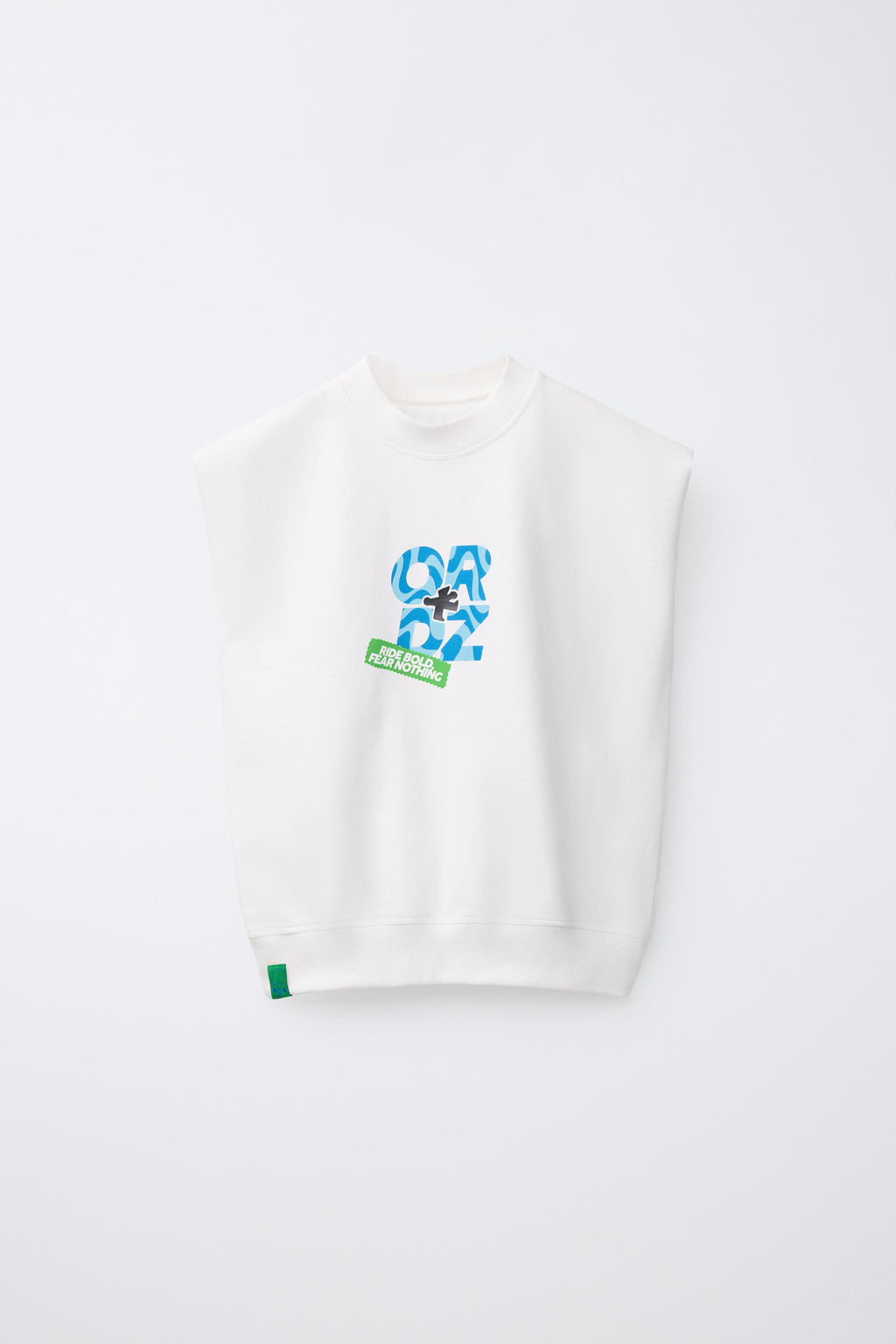 CAMISETA ESTAMPADO LOGO / Blanco roto