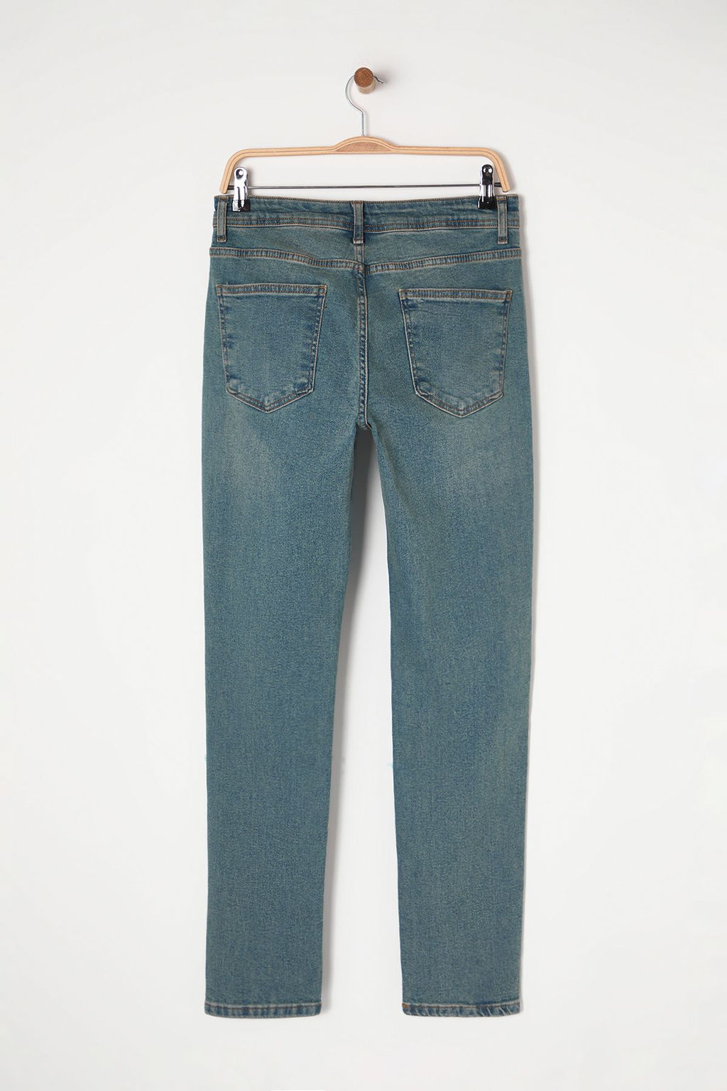 TRENDYOL MAN Indigo Esnek Kumas Skinny Dar Kesim Jeans TMNAW20JE0434 - Trendyolmilla фото 8