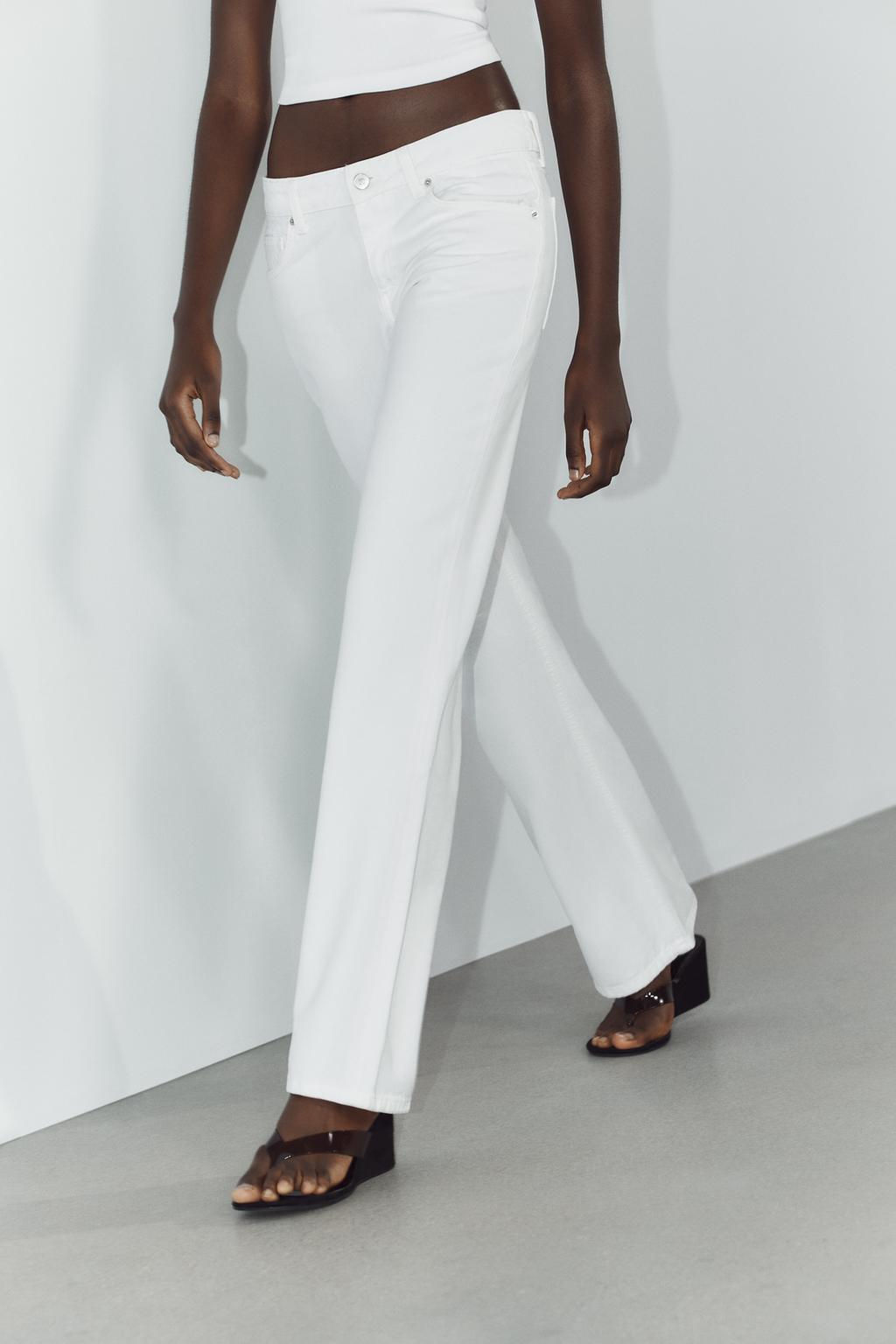 TRF WIDE-LEG LOW-RISE JEANS - Zara фото 7