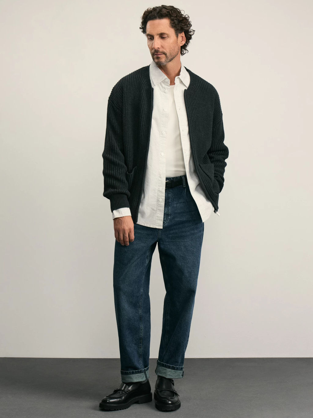 Кардиган relax fit на молнии / Zarina  фото 2