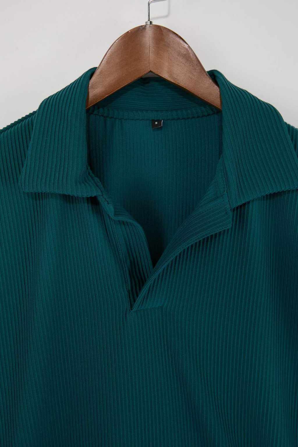 Yesil Oversize Polo Yaka Duz Polo Yaka T-shirt TMNSS23PO00020