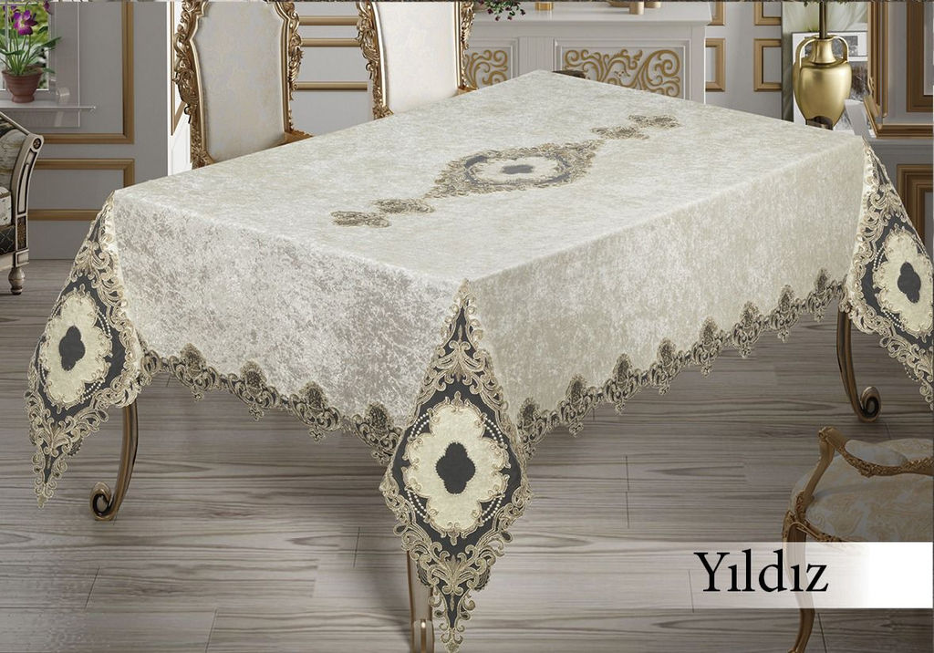 Скатерть EFOR YILDIZ 160*220 серый