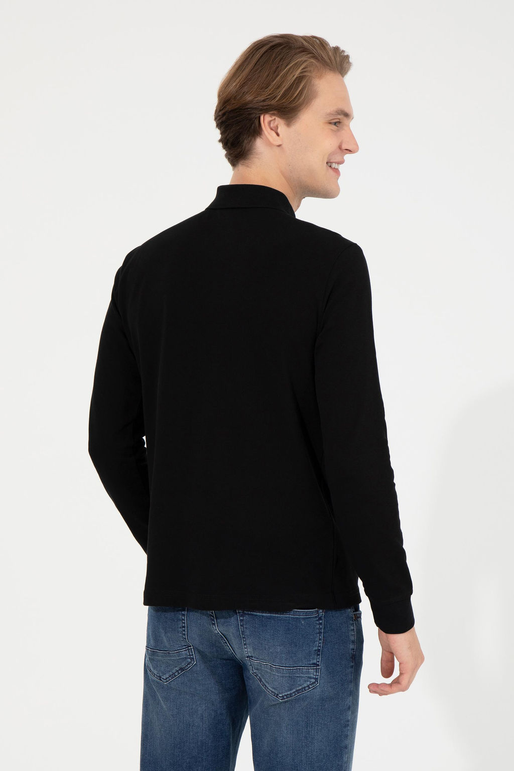 Erkek Siyah Basic Sweatshirt - U.s. polo assn фото 5