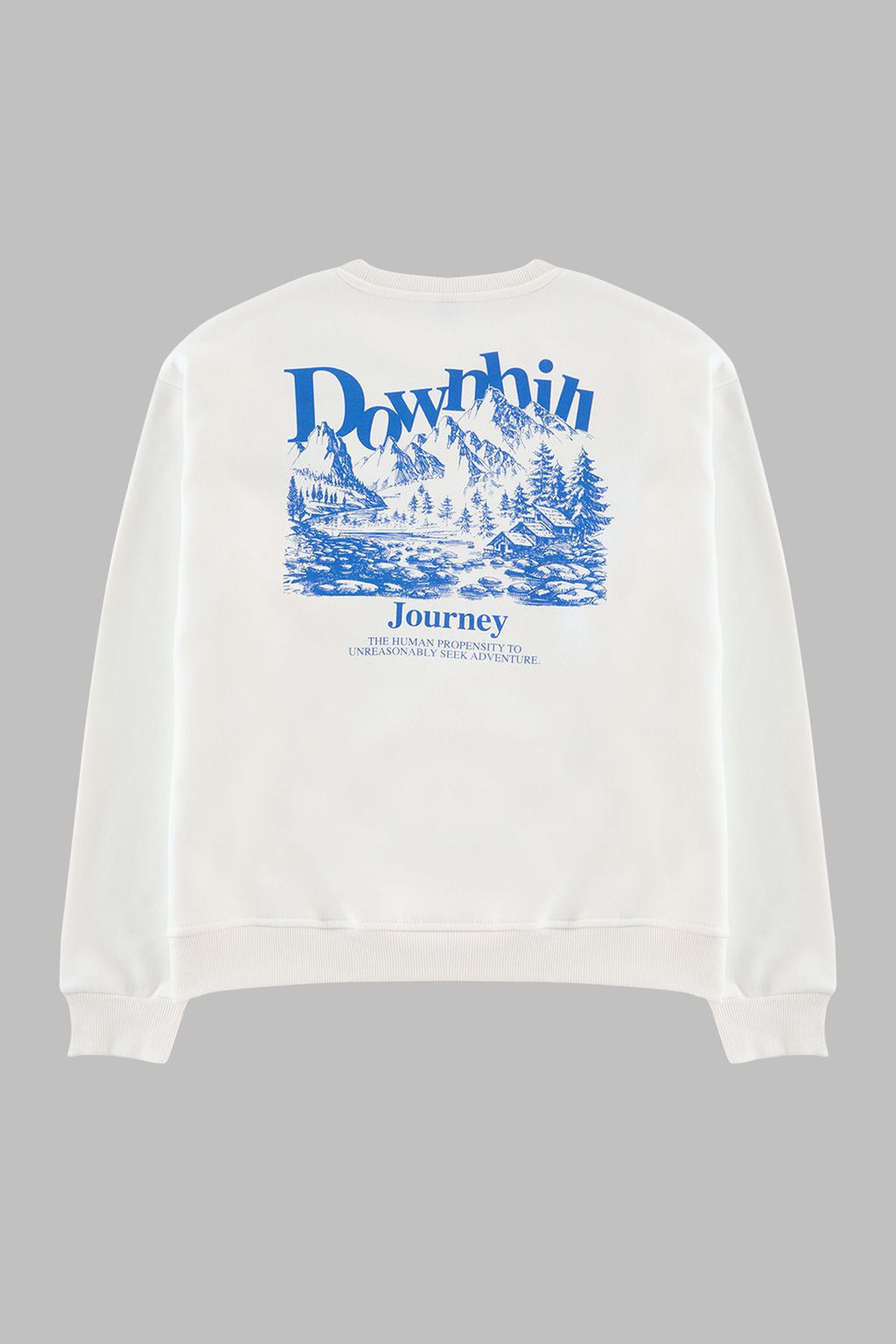 Antrasit Oversize/Genis Kesim Onu Nak?sl? Arkas? Bask?l? Ici Polarl? Sweatshirt TMNAW25SW00014 - Trendyolmilla фото 7