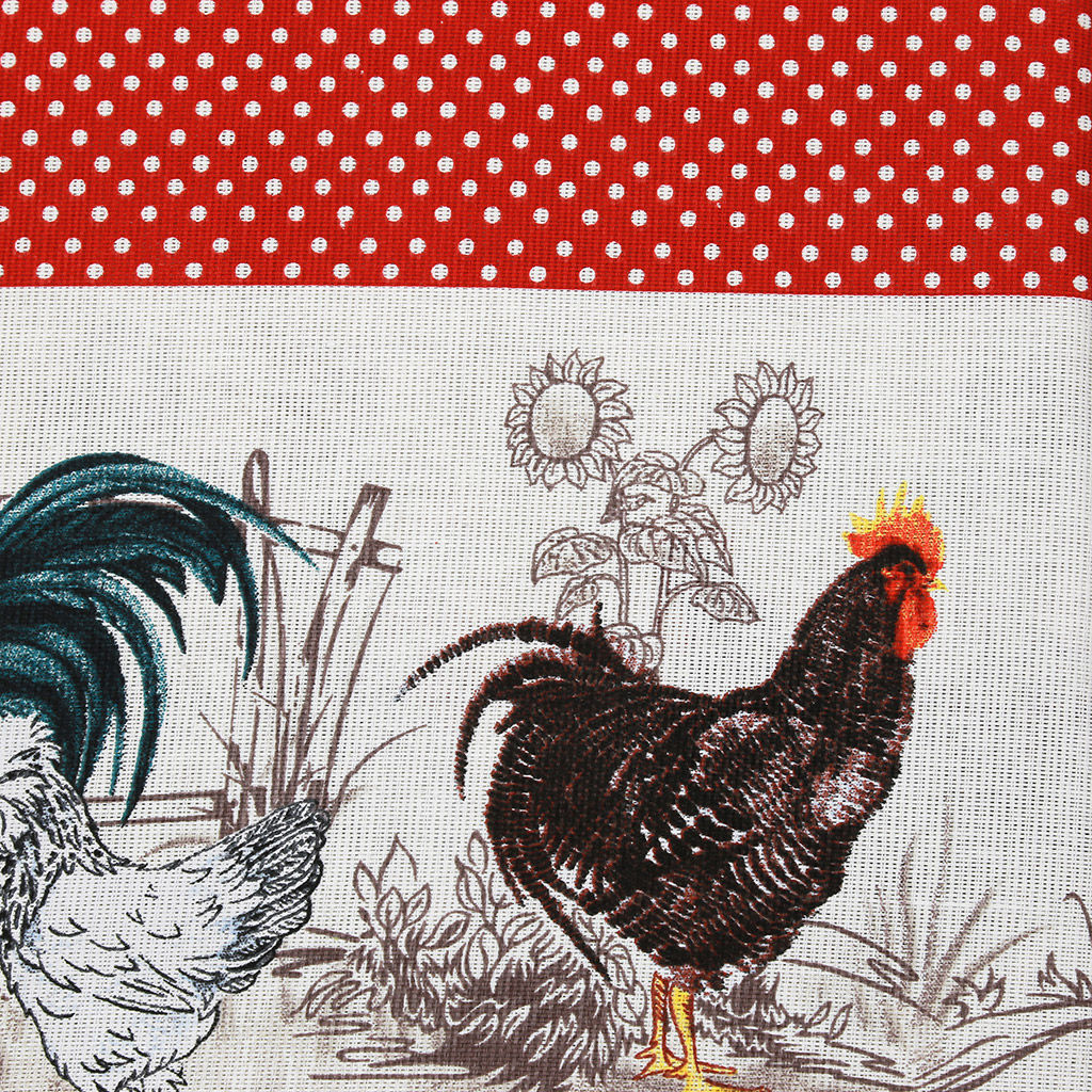 Скатерть 200х145см Птичий двор, длина стола до 160см, на 6-8 персон, хлопок Комфорт 171г/м2, упаковка классическая, пакет ПВХ 28х41см, Домашняя мода (Россия)  фото 5