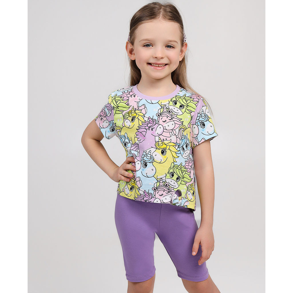 Комплект футболка кулирка , велосипедки кулирка с лайкрой 7946100302