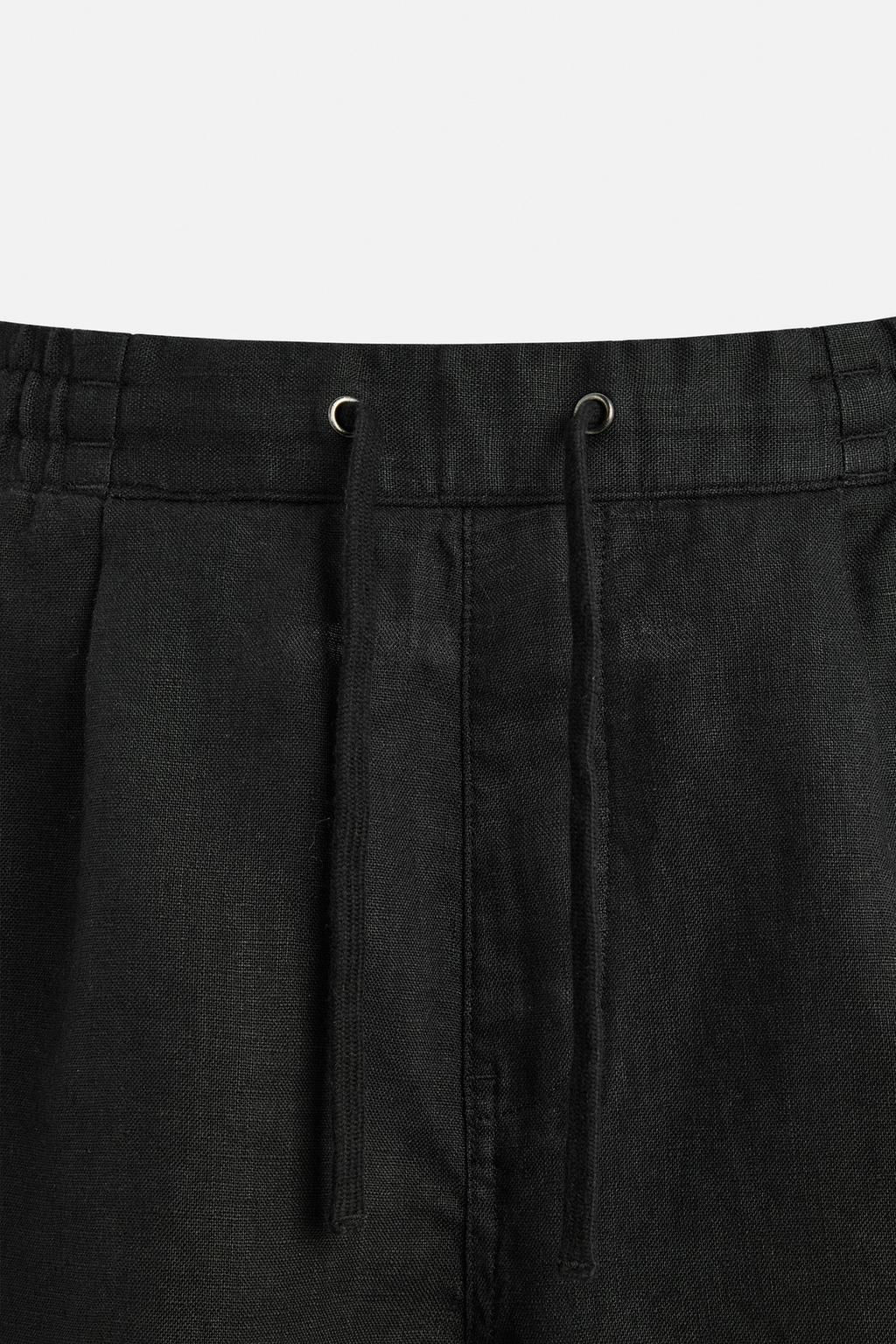 100% LINEN BERMUDA SHORTS - Zara фото 9