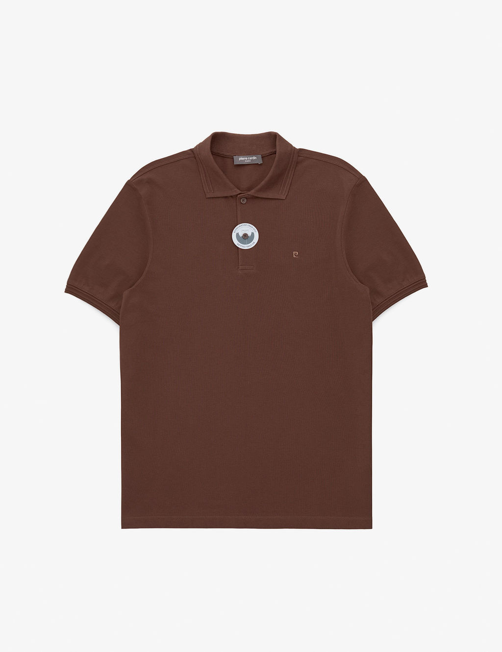 Koyu Kahverengi Regular Fit %100 Pamuk K_vr_lmaz Polo Yaka Basic Ti__rt