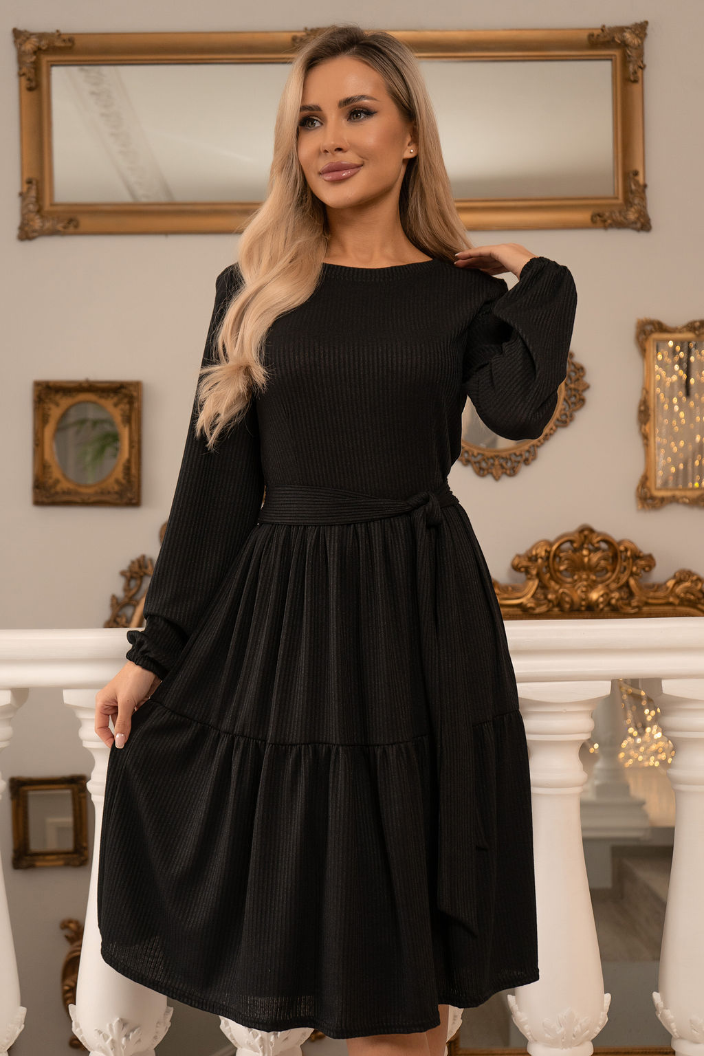 Платье Open Style 6445 черный
