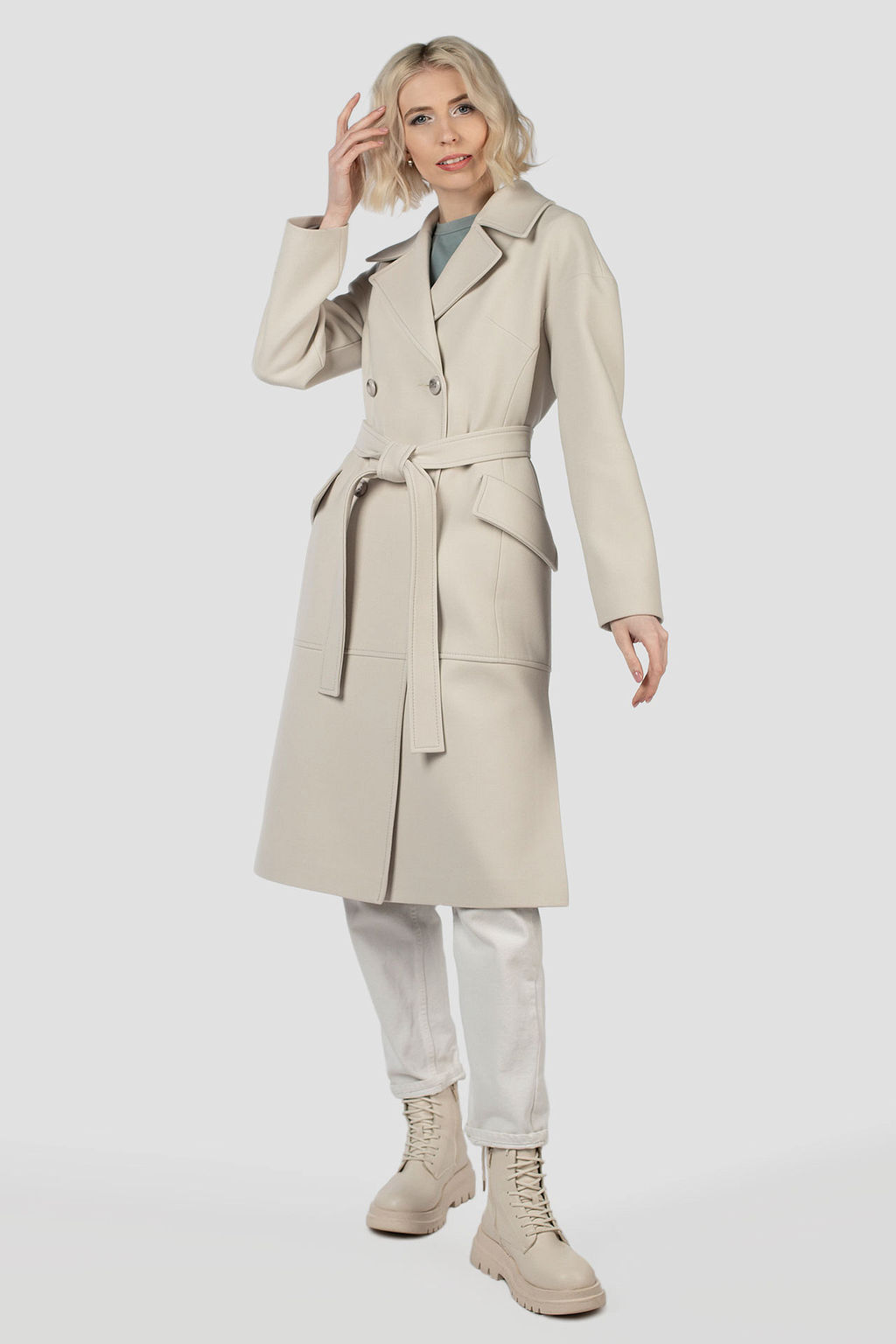 Пальто демисезонное (пояс)