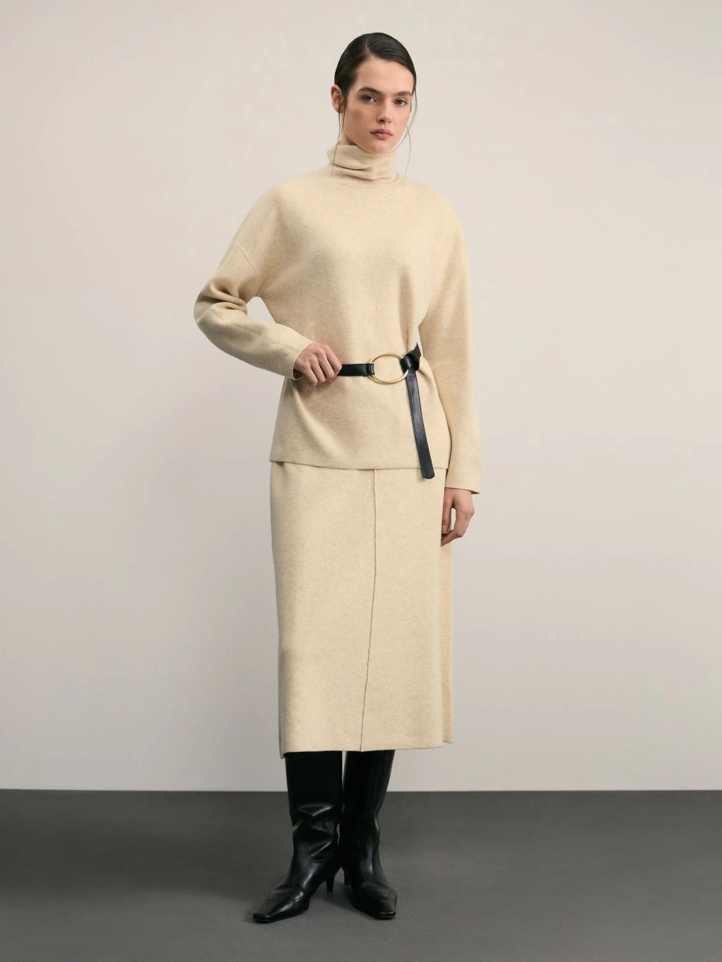 Джемпер с воротником стойкой / Zarina  фото 2