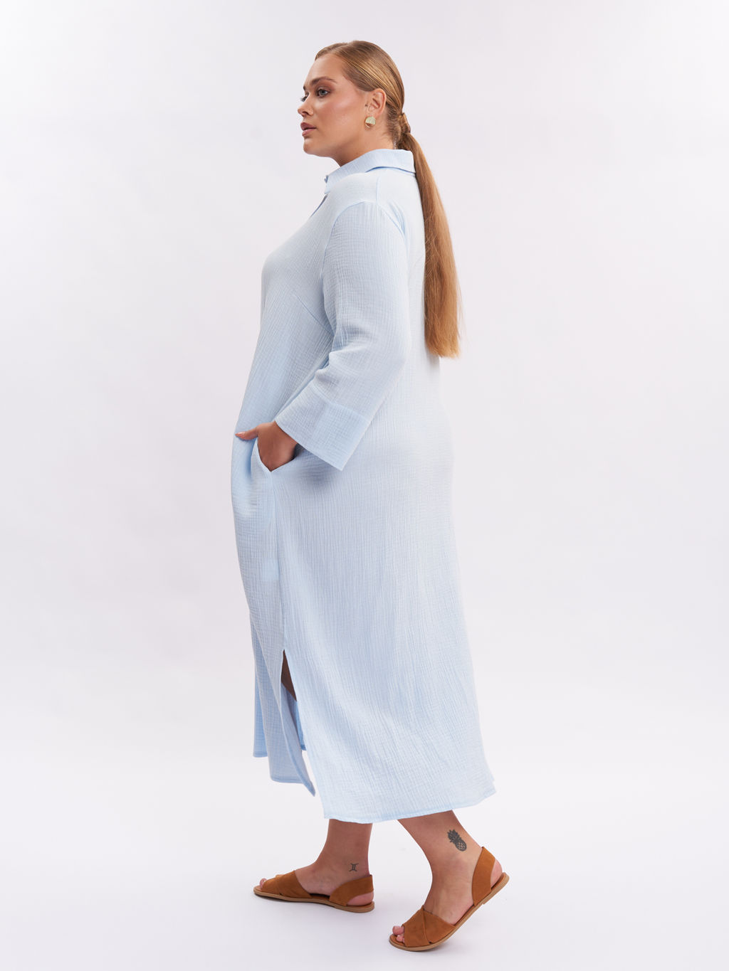 Платье муслина PP30701BLU15