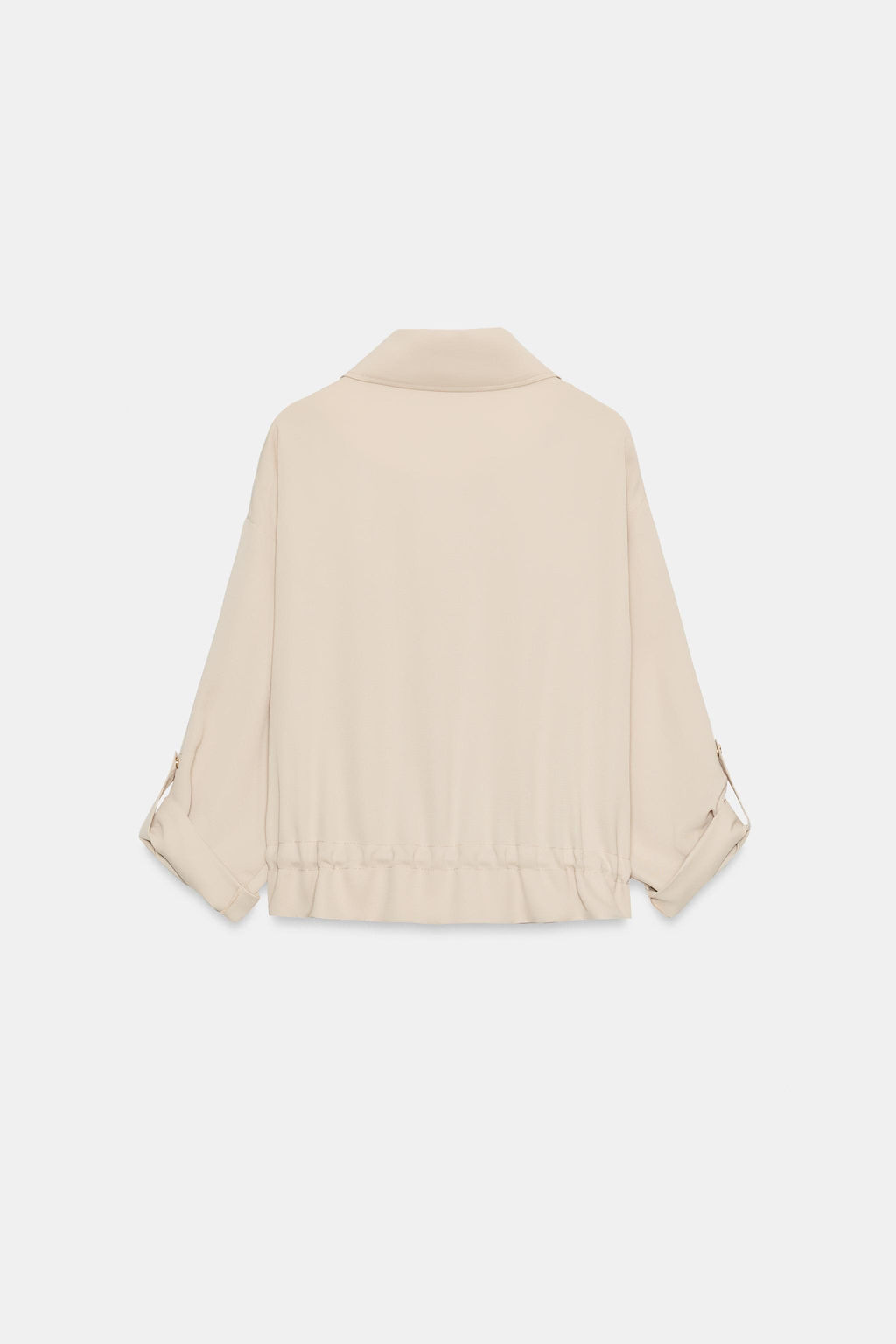 CHAQUETA SAFARI MANGA REMANGADA / Beige - Zara фото 7