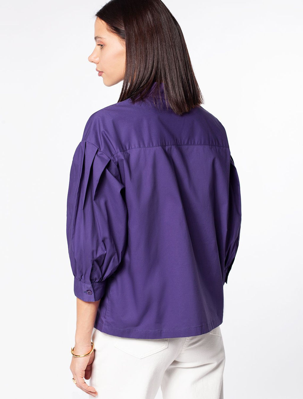 Блузка из премиального поплина из 100% хлопка