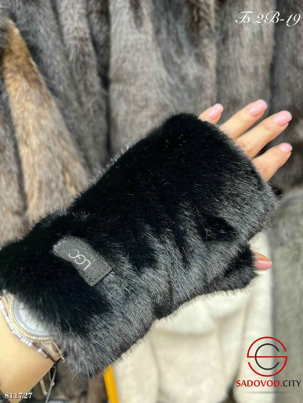 Митенки женские с мехом - Bruno фото 6