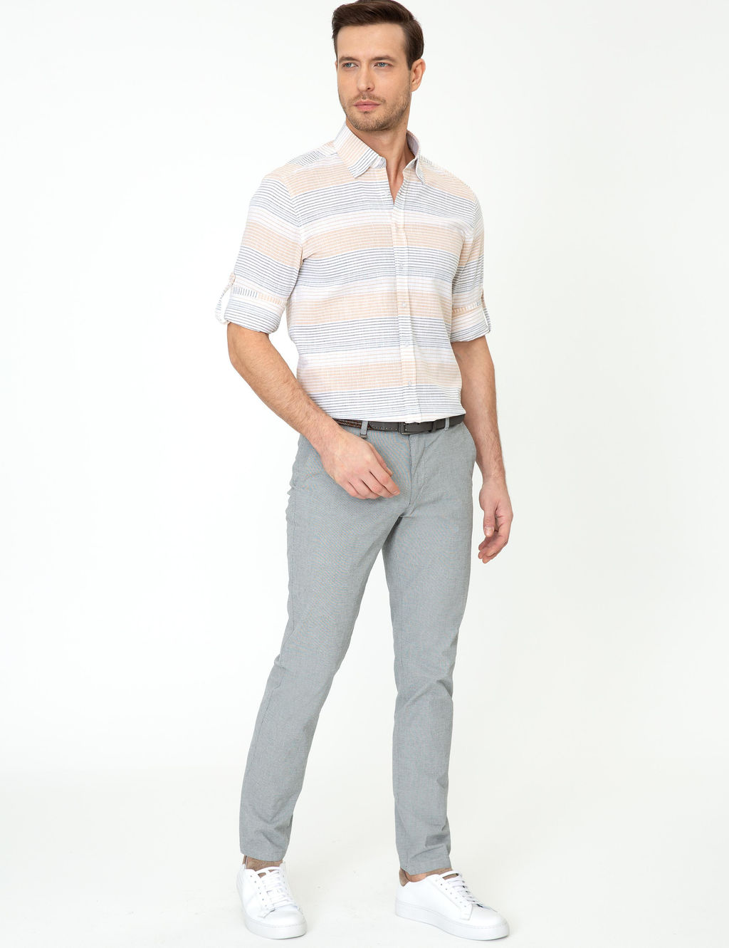 Черные зауженные брюки из плотной ткани - Cacharel фото 8