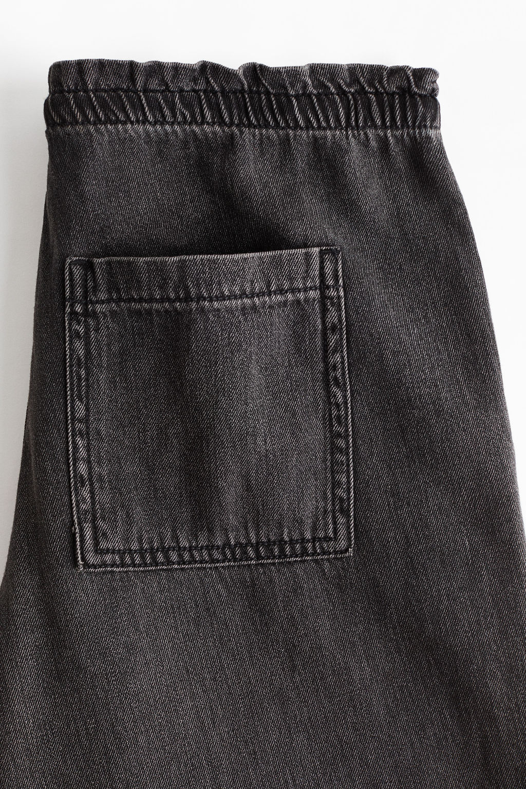 Pantal?n denim con cintura el?stica - H&m фото 8
