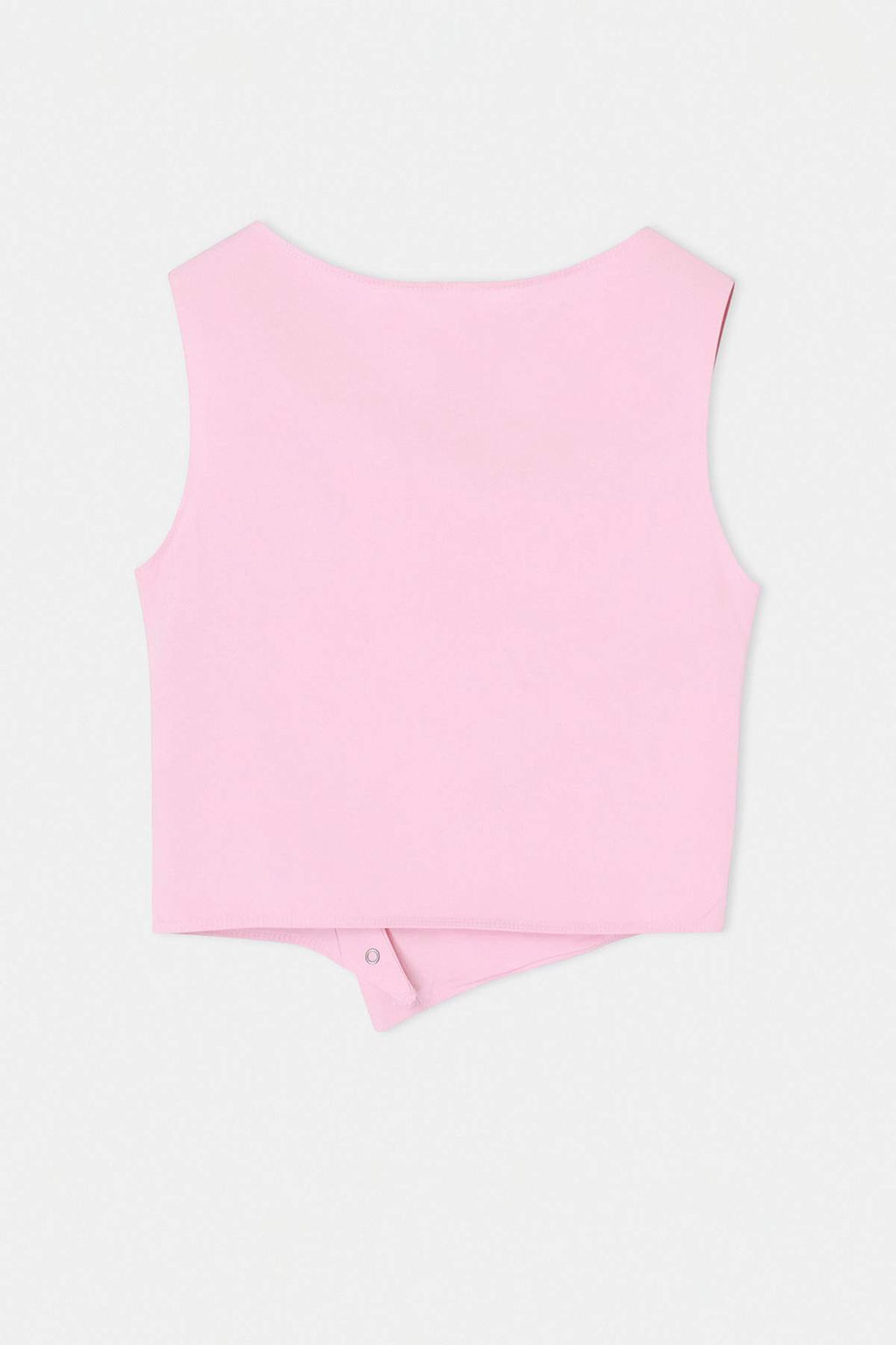 Pembe Fitted/V_cuda Oturan Kay_k Yaka Kolsuz Pamuklu Esnek _rme Bluz TWOSS26BZ00035 - Trendyolmilla фото 2