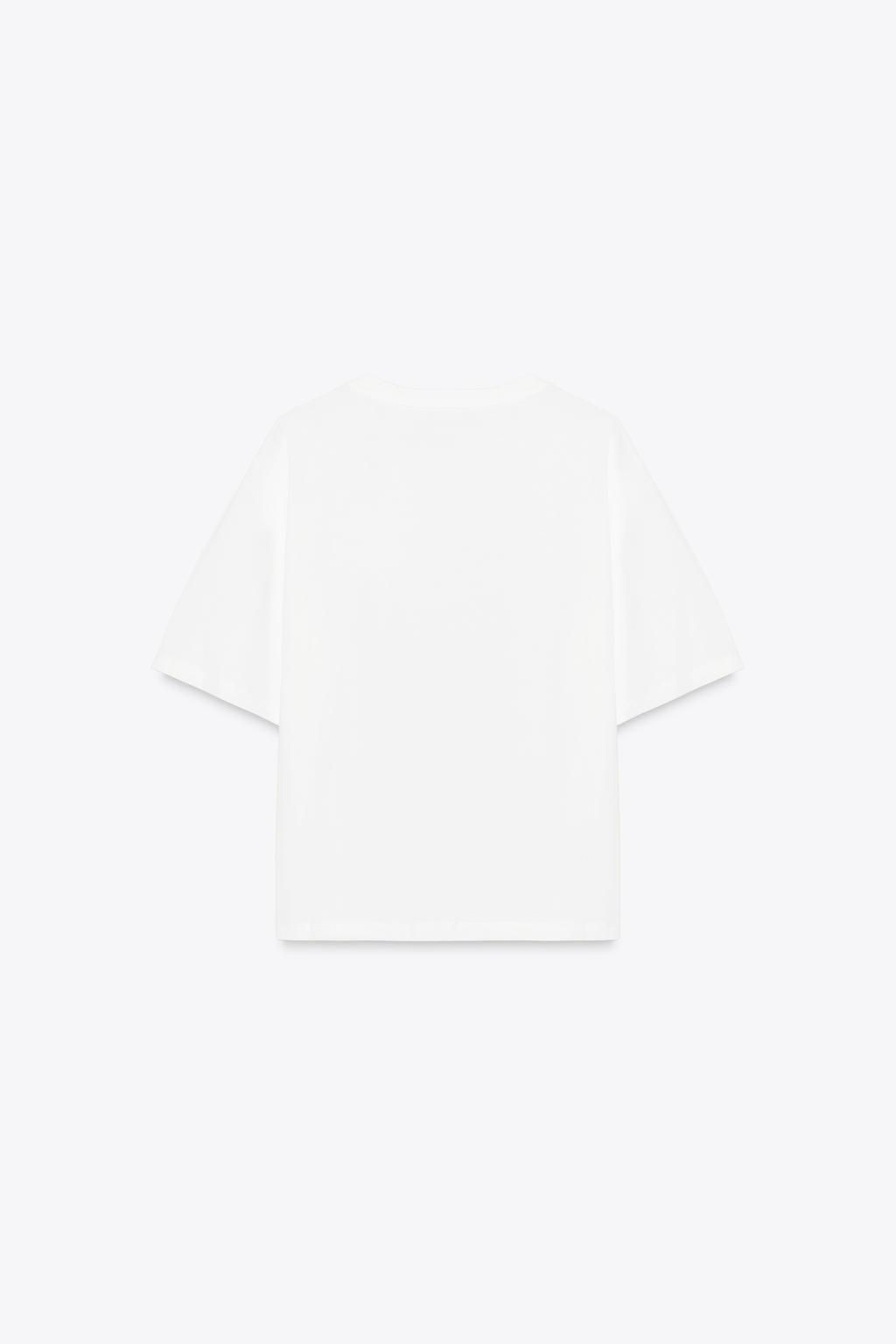 VOLUMINOUS FLORAL T-SHIRT - Zara фото 5