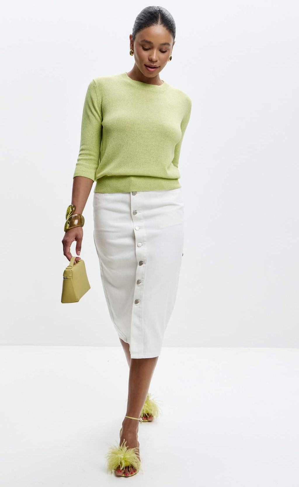 Джемпер F512-1508 lime - Fine joyce фото 5