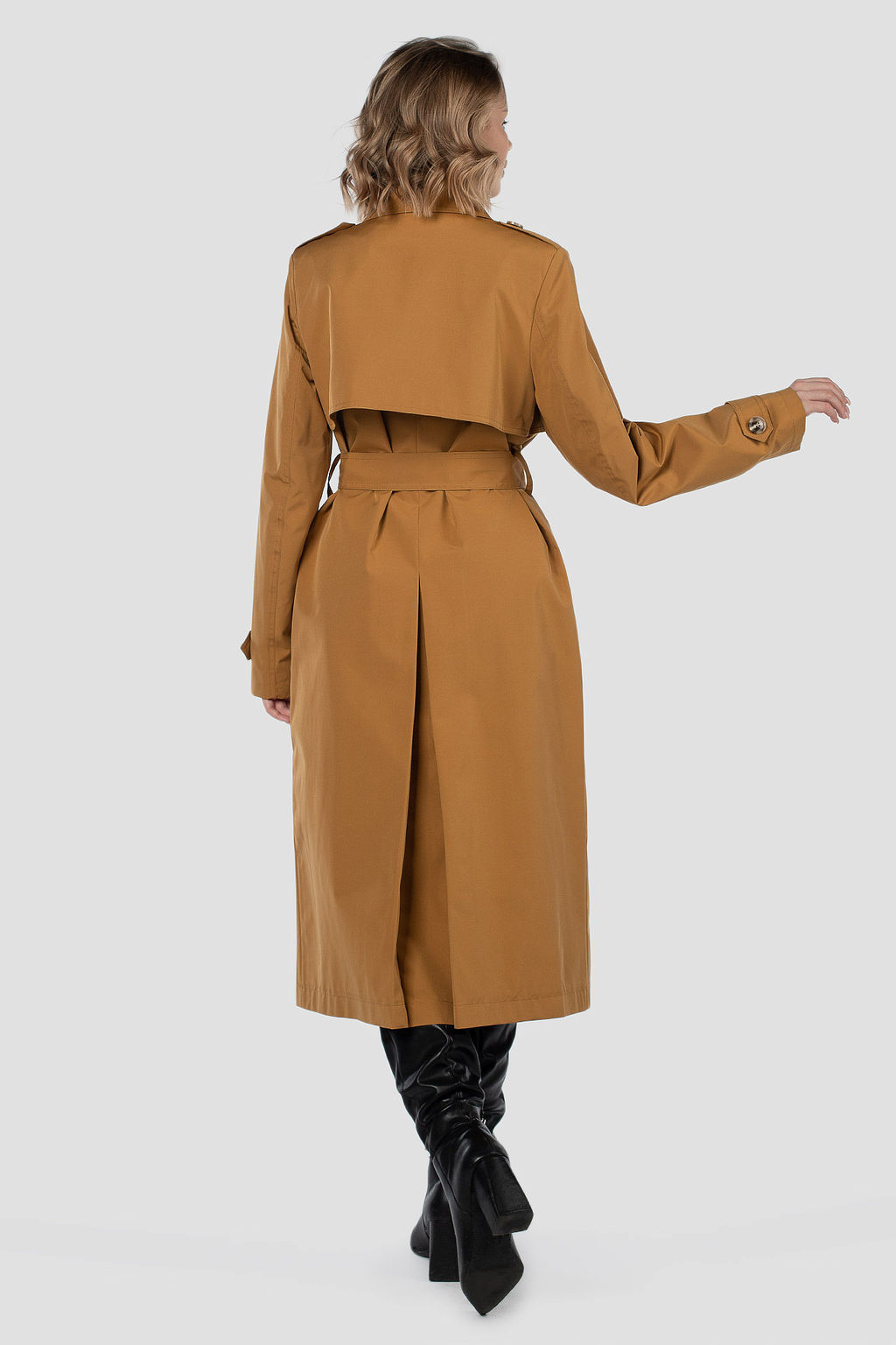 03-3379 Плащ женский (пояс) - El podio фото 5