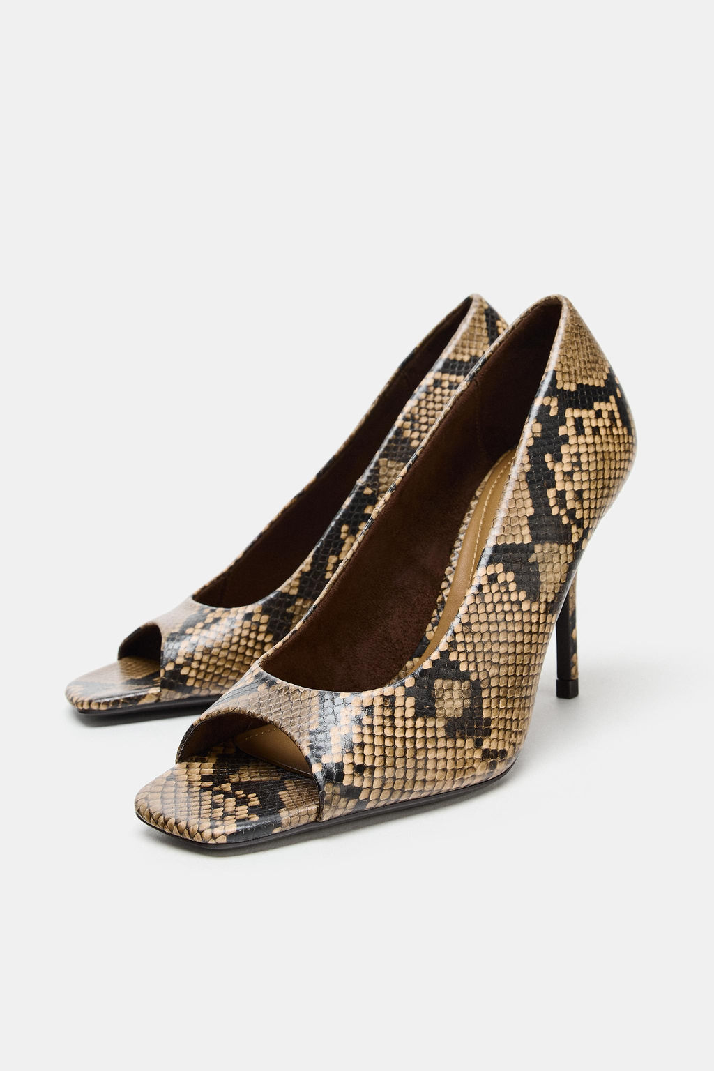 ANIMAL PRINT OPEN TOE SHOES - Zara фото 3