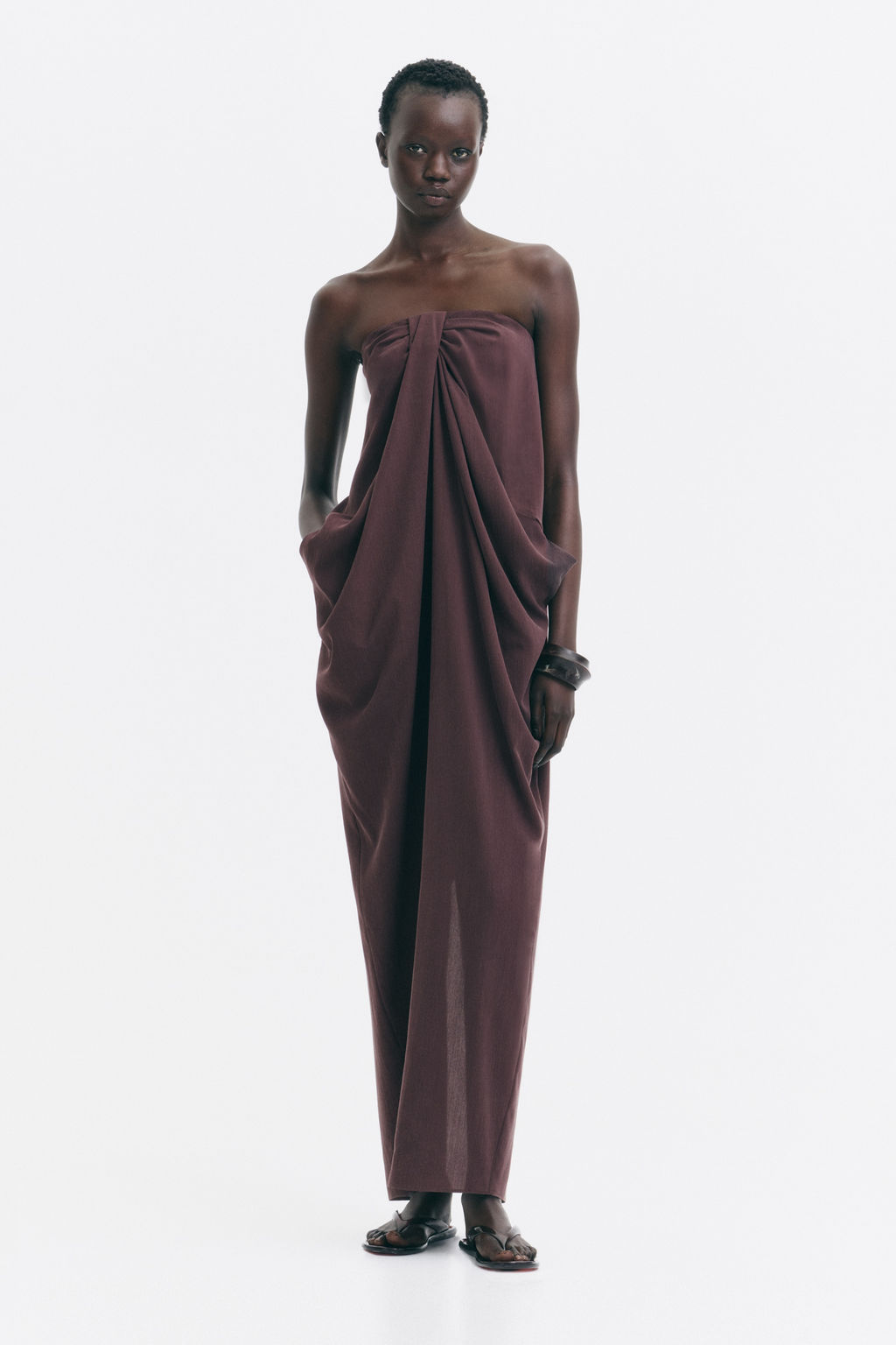 Vestido bandeau con nudo decorativo - H&m фото 2