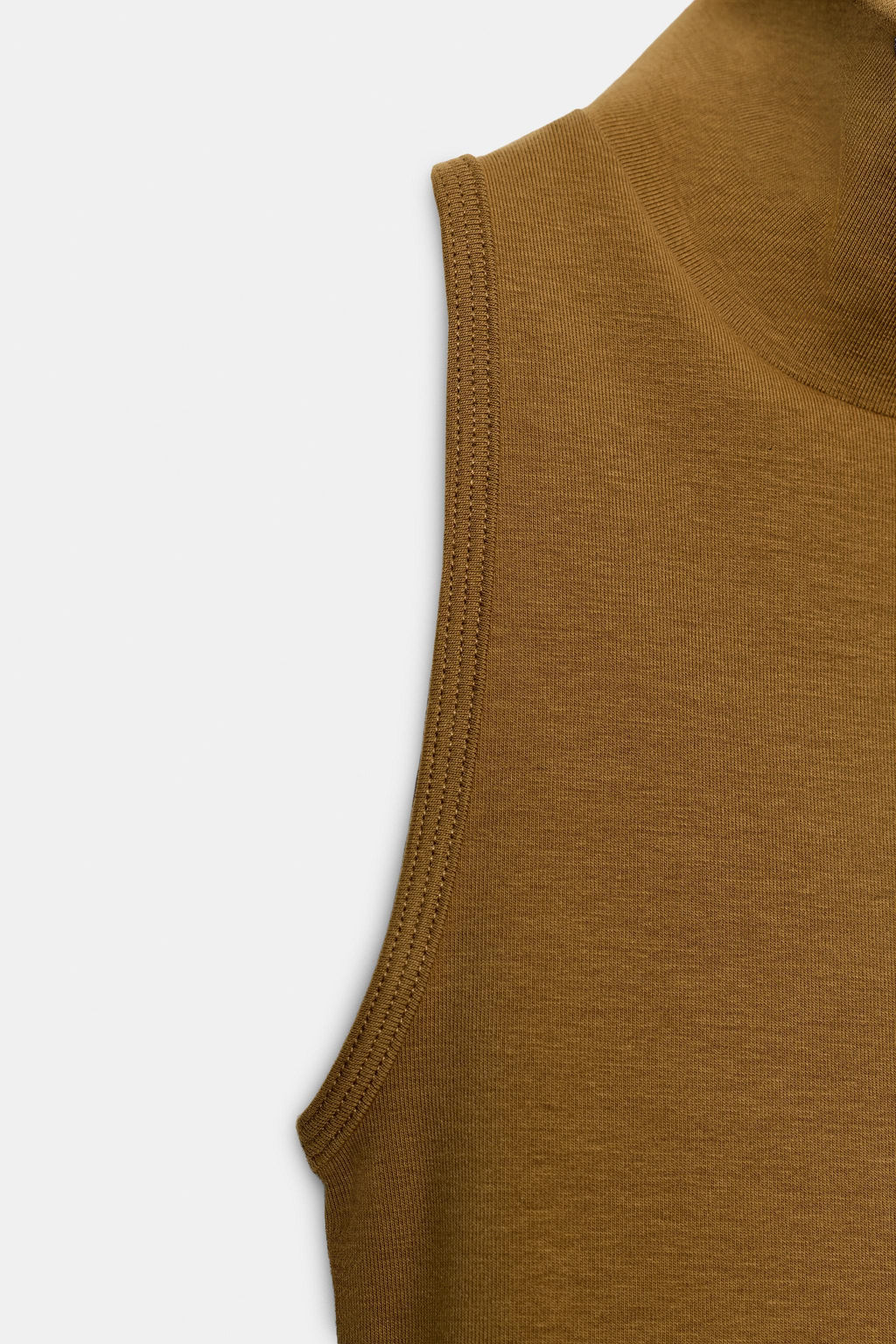 SLEEVELESS HIGH NECK TOP - Zara фото 6