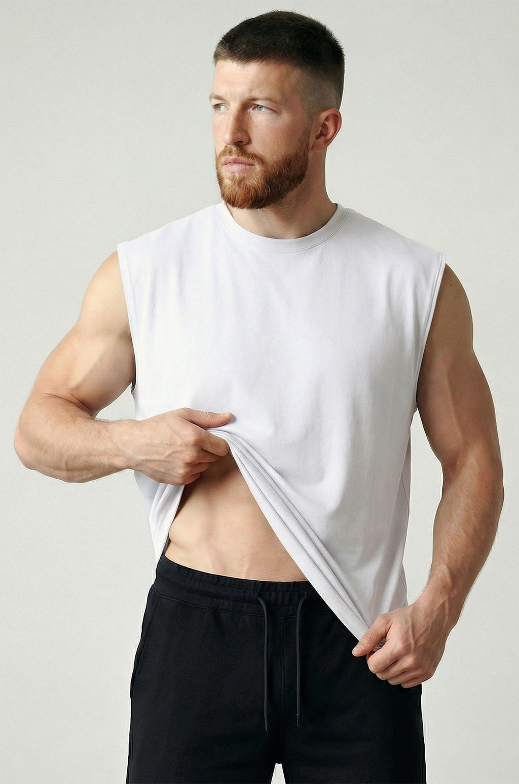 Мужская футболка оверсайз без рукавов Happyfox - Happy fox фото 7