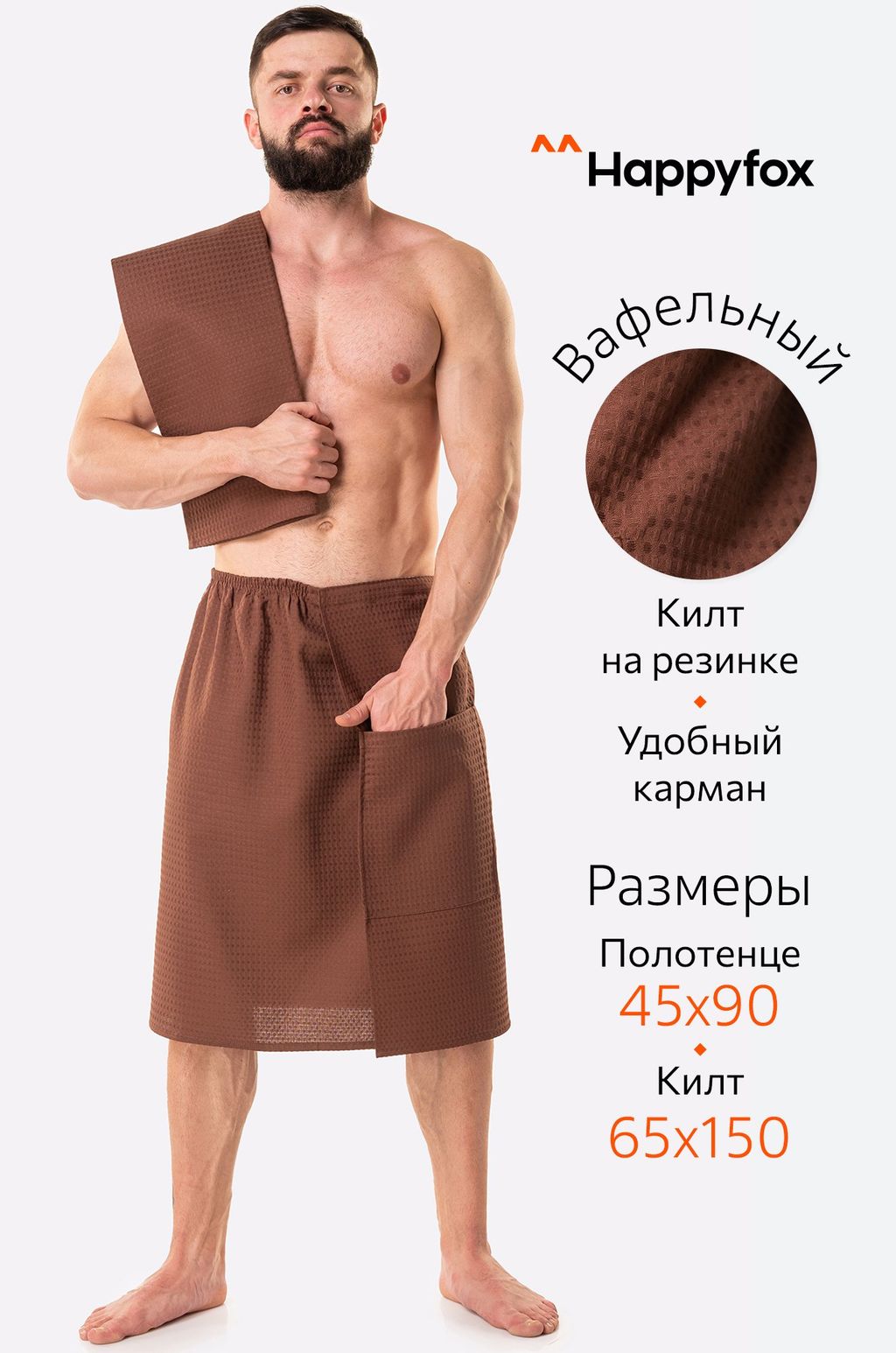 Набор для бани мужской Happy Fox Home фото 33