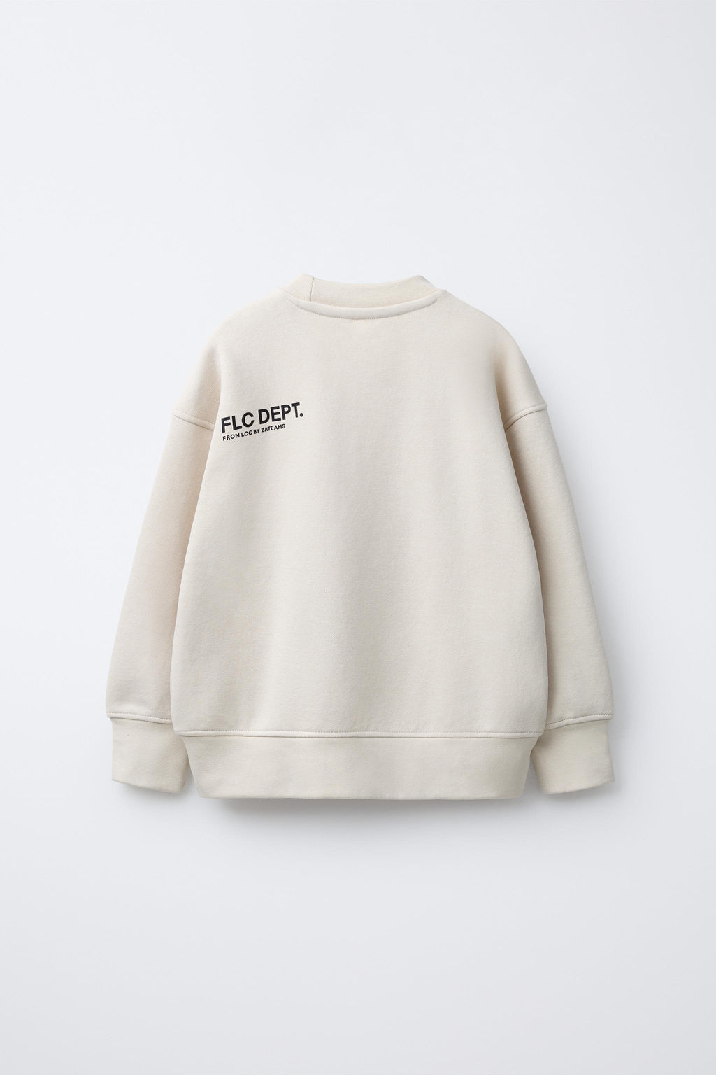 SUDADERA B?SICA TEXTO Y ETIQUETA / Crudo - Zara фото 2