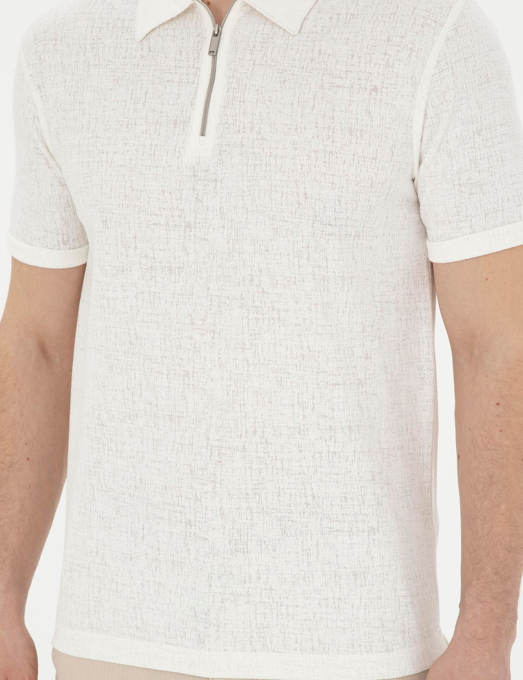 Ekru Slim Fit Ti__rt