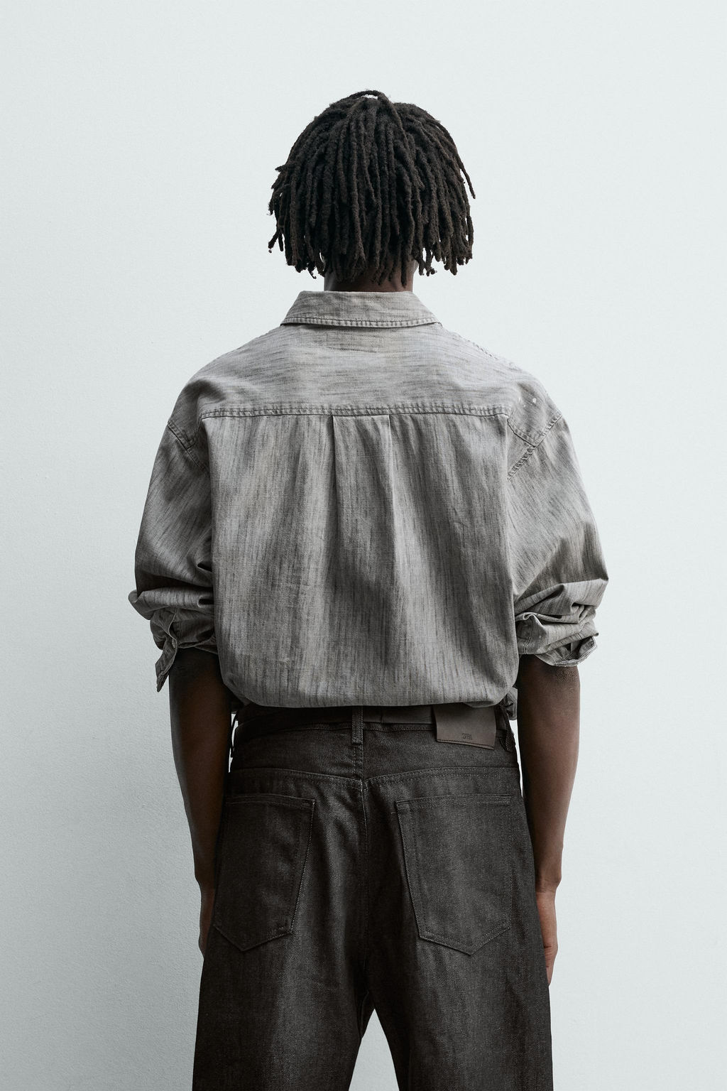 SPLASH-WASH DENIM SHIRT - Zara фото 6